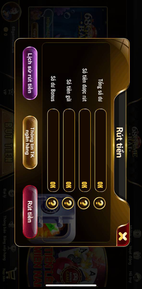 Hướng dẫn rút tiền 3 68 Game Bai 2