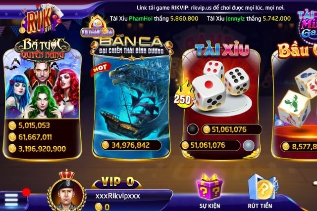 Tải game Rikvip cho iPhone - Cổng game bài đổi thưởng uy tín nhất 2024 2 Những game mà Rikvip cung cấp
