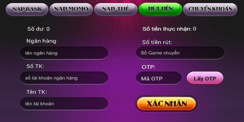 Thanhno club - Chi tiết sân chơi đi đầu chất lượng giải trí 6 Cách thức rút tiền của thanhno club