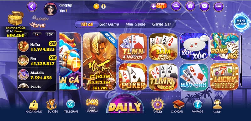Kingclub - Sân chơi mới lạ, lôi cuốn hot nhất năm 2024 2 Các tựa game nổi tiếng tại kingclub