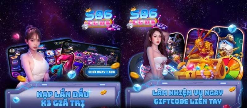 S86 Club - Sân chơi giả trí an toàn, nhận thưởng cực đã 2 Điểm qua những trò chơi thú vị đang có tại cổng game S86 Club