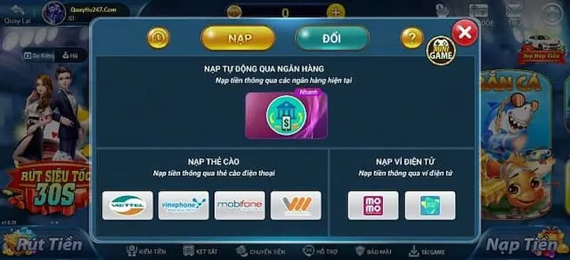 Sonson Club - Cổng game đổi thưởng với siêu nhiều ưu đãi 4 Hướng dẫn nạp tiền Sonson