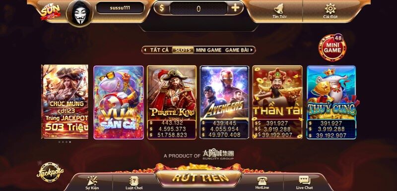 Sumwin88 - Cổng game cá cược đỉnh cao nhất hiện tại 2 Các dòng Slots game nổ hũ tại sumwin88