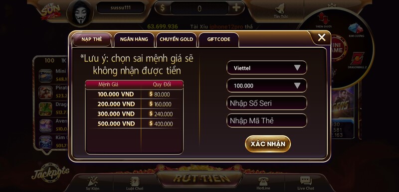 Sumwin88 - Cổng game cá cược đỉnh cao nhất hiện tại 5 Hướng dẫn cách nạp tiền Sumwin88