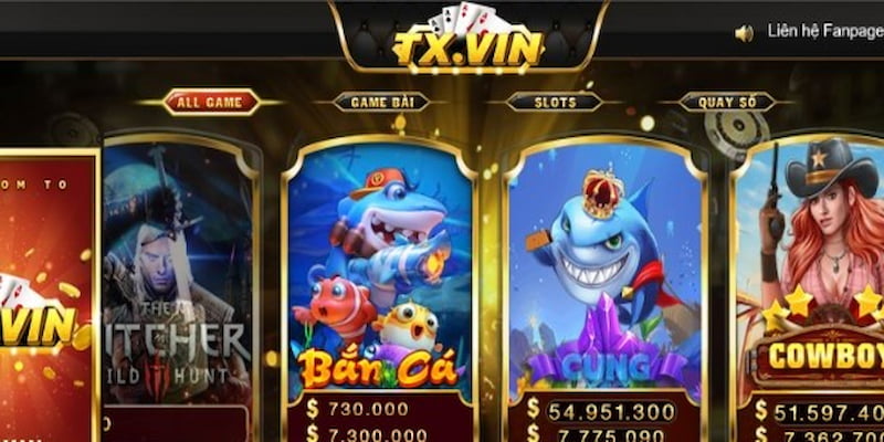 TX Vin - Cổng game đổi thưởng xanh chín cho game thủ cá cược 3 Giao diện, đồ họa tại Tx vin