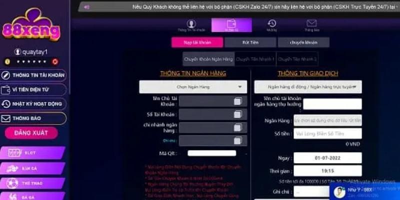 88xeng com - Cổng game quốc nội hoạt động uy tín an toàn 2024 5 Những bước rút tiền tại cổng game