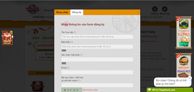 Thapthanh - Cổng Game Đổi Thưởng Siêu Hấp Dẫn 4 Hướng dẫn đăng ký Thapthanh nhanh chóng nhất