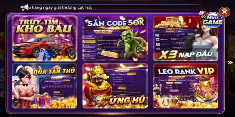Huto - Cổng game nổ hũ đổi thưởng uy tín hàng đầu hiện nay 6 Các khuyến mãi cực hot, cực khủng của cổng game Huto