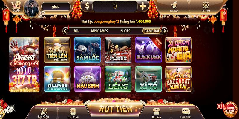 Game bài hấp dẫn tại V8 club