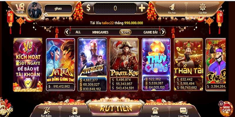 Slot game tại V8 club