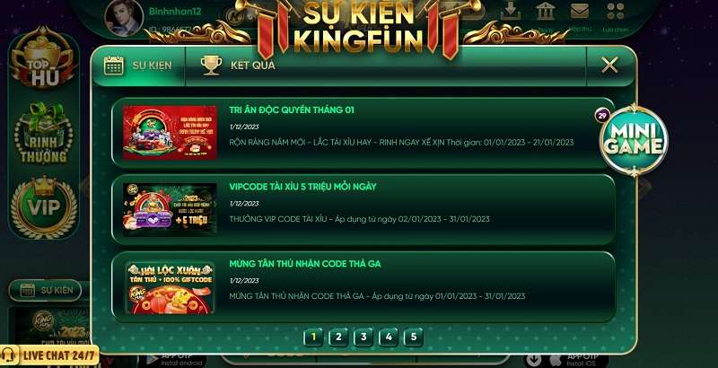 King Fun - Cổng game quốc tế hấp dẫn có tỷ lệ thưởng cao 10 Nhiệm vụ lĩnh thưởng của cổng game King fun