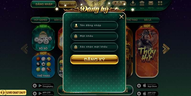 King Fun - Cổng game quốc tế hấp dẫn có tỷ lệ thưởng cao 6 Hướng dẫn cách thực hiện đăng ký tài khoản King Fun