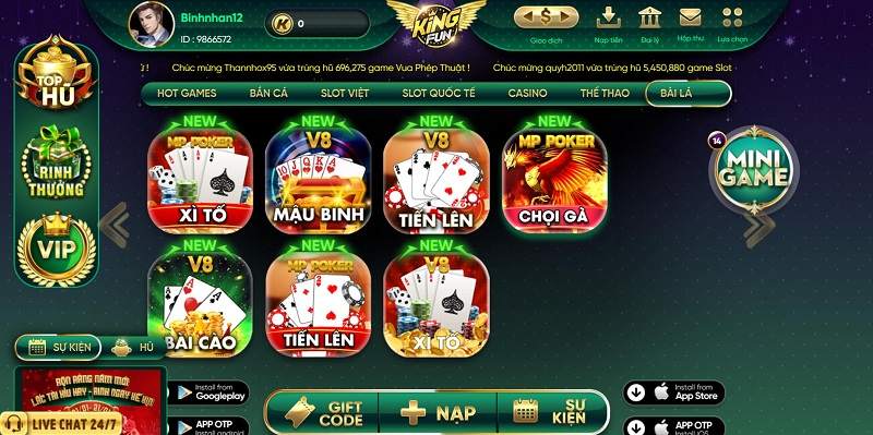 King Fun - Cổng game quốc tế hấp dẫn có tỷ lệ thưởng cao 9 Ưu điểm nổi bật của cổng game King fun