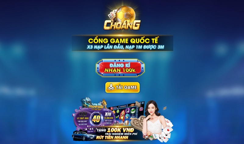 Choáng club - Sân chơi giải trí trực tuyến đỉnh nhất 2024 1 Giới thiệu Choáng club là gì?