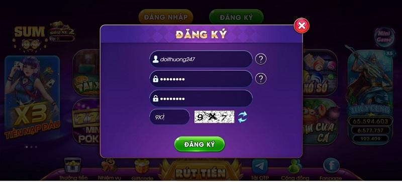 Sum99 club - Cổng game nổ hũ quốc tế hấp dẫn nhất 2024 3 Đăng ký Sum99 club cũng diễn ra rất đơn giản, nhanh chóng