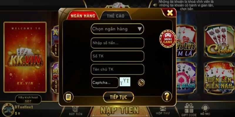 Kk vin - Cổng game bài đổi thưởng quý tộc và chất lượng nhất 2024 5 Hướng dẫn rút tiền từ Kk vin