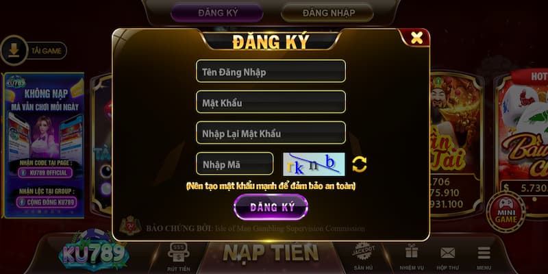 Ku789 - Cổng game đổi thưởng trực tuyến thế hệ mới năm 2024 3 Trở thành thành viên của Ku789 cực kỳ đơn giản