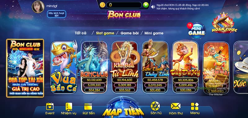 Bonclub - Sân chơi đổi thưởng số 1 trên thị trường hiện nay 3 Slot Game nổi bật tại Bonclub