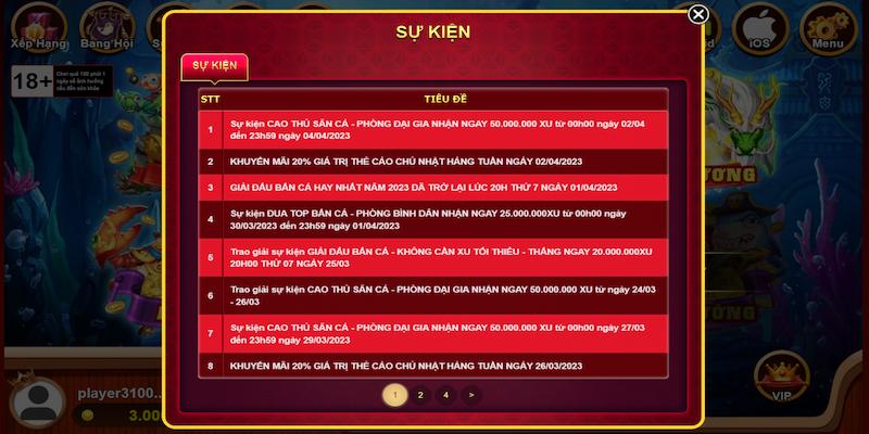 Vuasanca - Cổng game bắn cá online siêu hot hiện nay 6 Các nhiệm vụ lĩnh thưởng cực hot tại Vuasanca