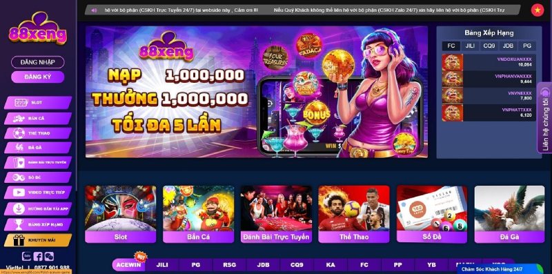 Xeng88 - Cổng game phổ biến với hàng loạt tựa game hấp dẫn 6 Ưu điểm về Xeng88
