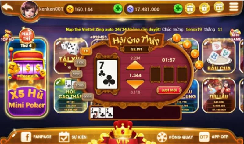 Hup Win - Tìm Hiểu Về Sảnh Game Nổ Hũ Đổi Thưởng Uy Tín 3 Mini game