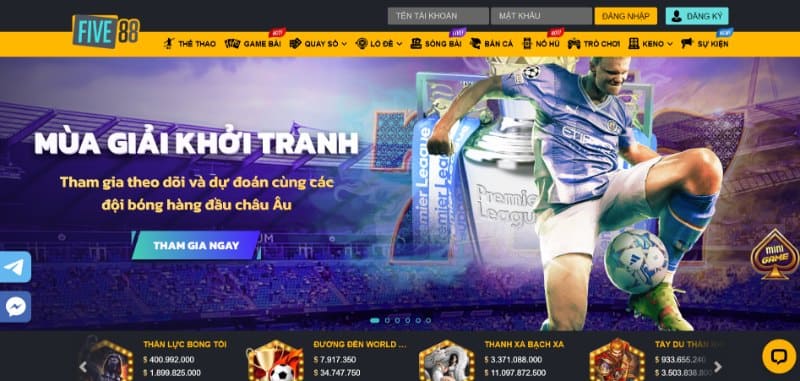 Five88 - Trải nghiệm không gian cá cược uy tín đỉnh cao 1 Giới thiệu nhà cái Five88