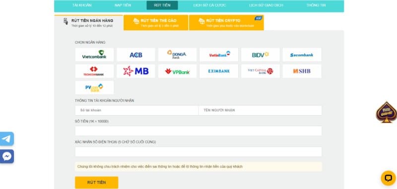 Five88 - Trải nghiệm không gian cá cược uy tín đỉnh cao 7 Hướng dẫn cách rút tiền sân chơi Five88