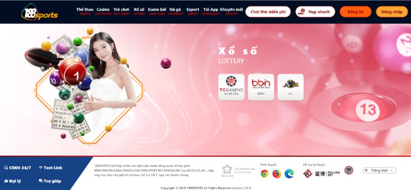 188S - Địa chỉ cá cược Casino đỉnh cao, thắng liên hoàn 3 Các trò chơi xổ số đa dạng với cơ hội nhận thưởng lớn